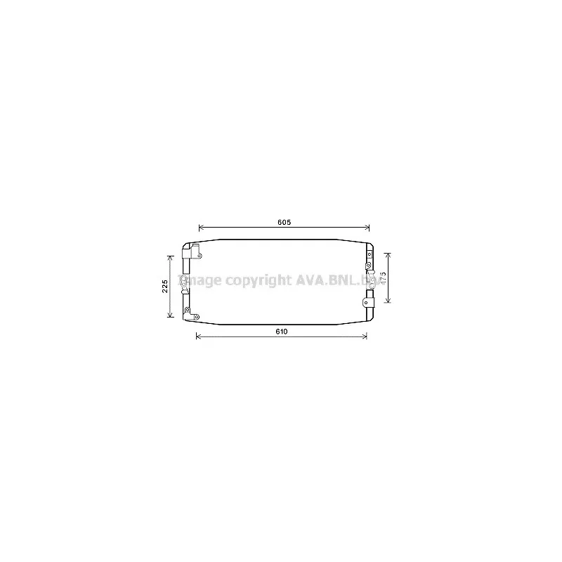 Condenseur, climatisation AVA QUALITY COOLING TOA5586