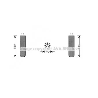 Filtre déshydratant, climatisation AVA QUALITY COOLING TOD015