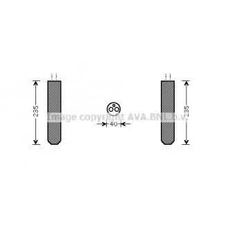 Filtre déshydratant, climatisation AVA QUALITY COOLING TOD017