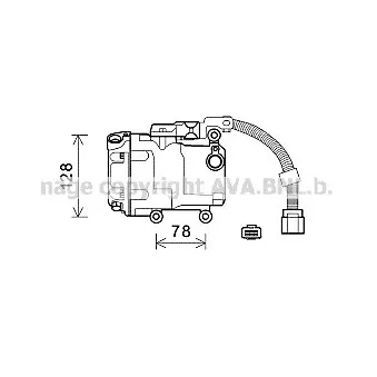 Compresseur, climatisation AVA QUALITY COOLING TOK582