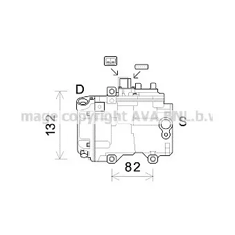 Compresseur, climatisation AVA QUALITY COOLING TOK623