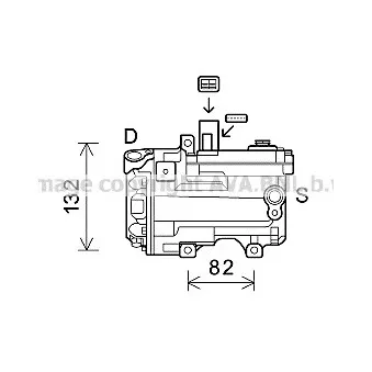 Compresseur, climatisation AVA QUALITY COOLING TOK624
