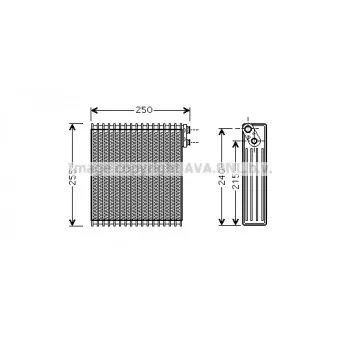 Evaporateur climatisation AVA QUALITY COOLING TOV389