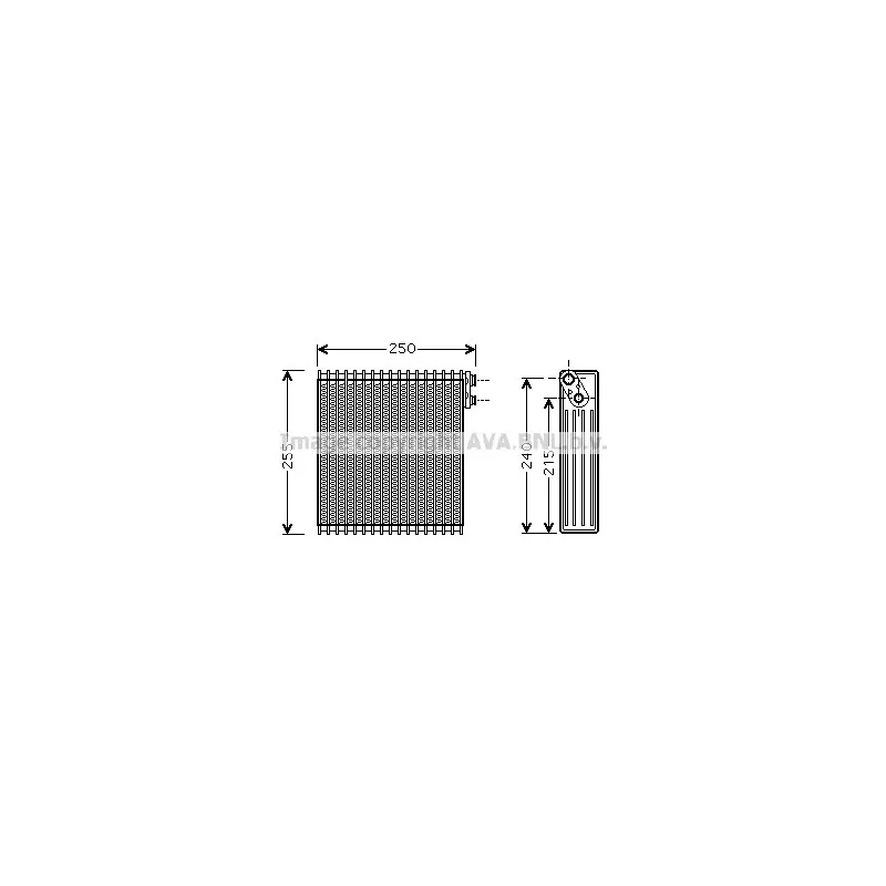 Evaporateur climatisation AVA QUALITY COOLING TOV389