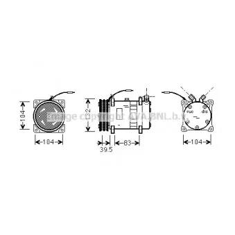 Compresseur, climatisation AVA QUALITY COOLING UVAK034