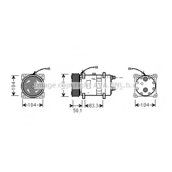 Compresseur, climatisation AVA QUALITY COOLING UVAK044