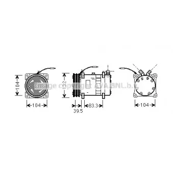 Compresseur, climatisation AVA QUALITY COOLING UVAK048