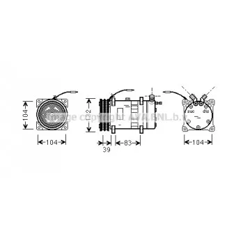 Compresseur, climatisation AVA QUALITY COOLING UVAK052