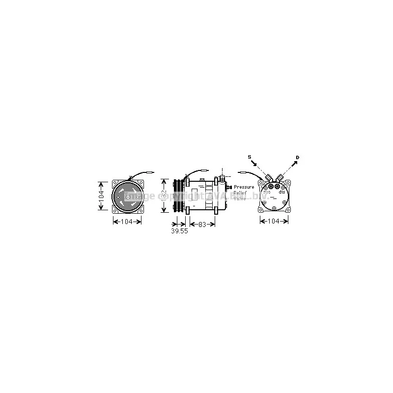 Compresseur, climatisation AVA QUALITY COOLING UVAK064