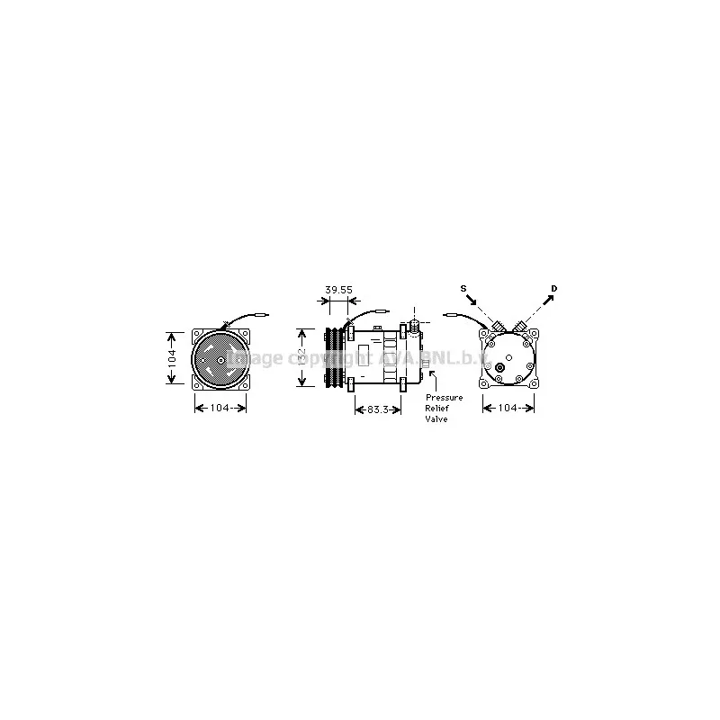 Compresseur, climatisation AVA QUALITY COOLING UVAK113