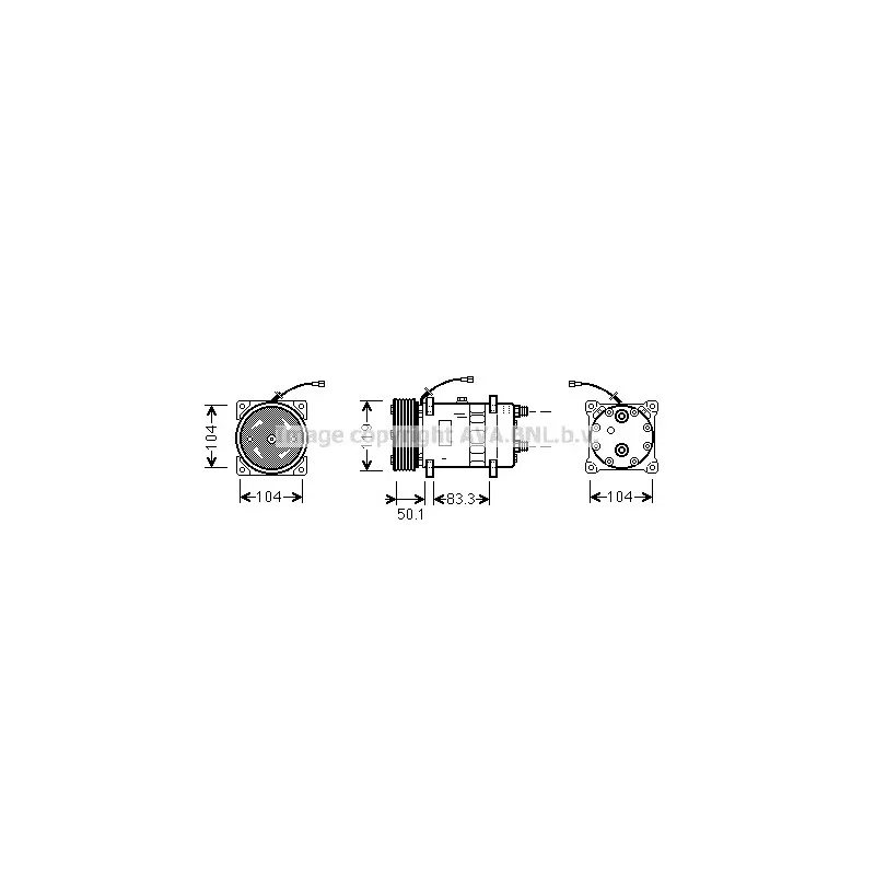 Compresseur, climatisation AVA QUALITY COOLING UVK044