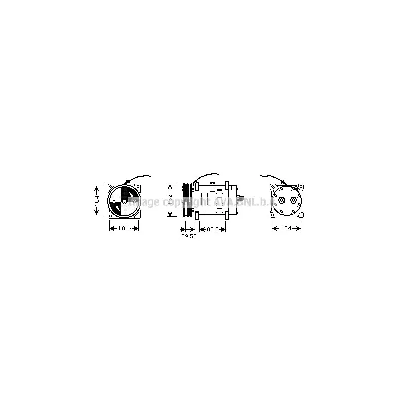 Compresseur, climatisation AVA QUALITY COOLING UVK046