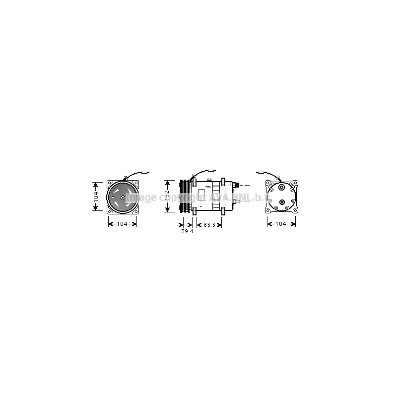 Compresseur, climatisation AVA QUALITY COOLING UVK047