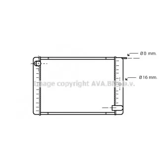Radiateur, refroidissement du moteur AVA QUALITY COOLING VO2020