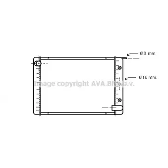 Radiateur, refroidissement du moteur AVA QUALITY COOLING VO2021