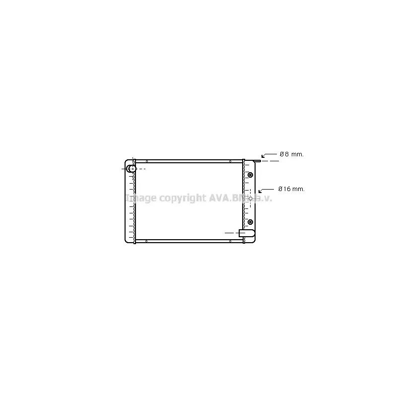 Radiateur, refroidissement du moteur AVA QUALITY COOLING VO2021