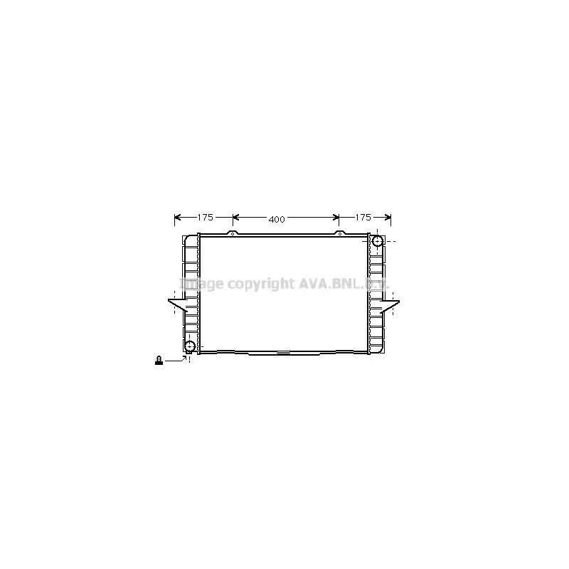 Radiateur, refroidissement du moteur AVA QUALITY COOLING VO2063