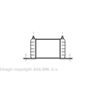 Radiateur d'huile de boîte automatique AVA QUALITY COOLING VO3068