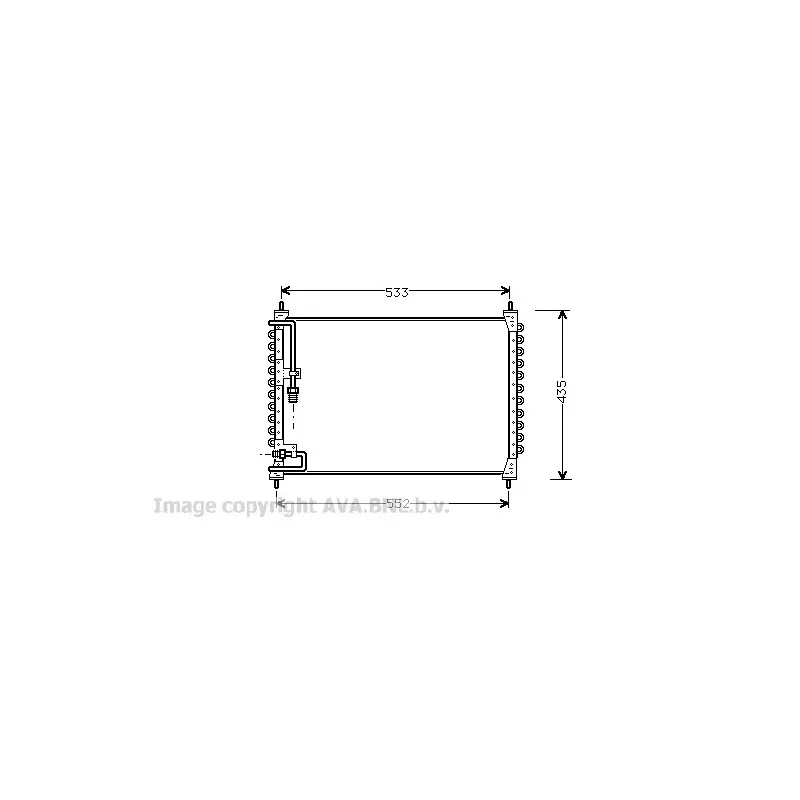 Condenseur, climatisation AVA QUALITY COOLING VO5074