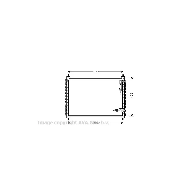 Condenseur, climatisation AVA QUALITY COOLING VO5075