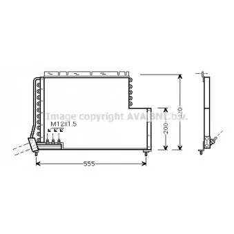 Condenseur, climatisation AVA QUALITY COOLING VO5078