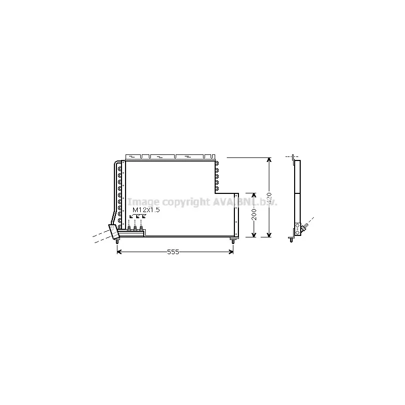 Condenseur, climatisation AVA QUALITY COOLING VO5078