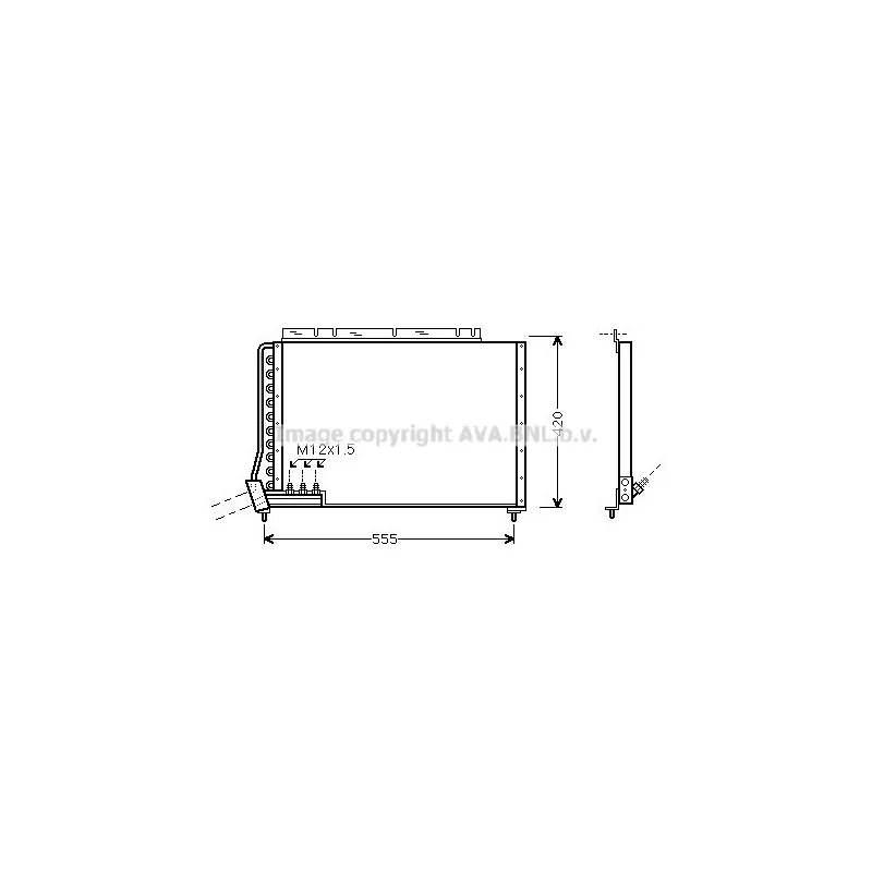 Condenseur, climatisation AVA QUALITY COOLING VO5090