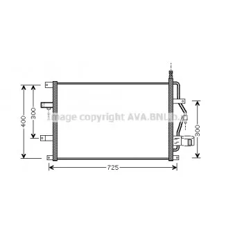 Condenseur, climatisation AVA QUALITY COOLING VO5107D