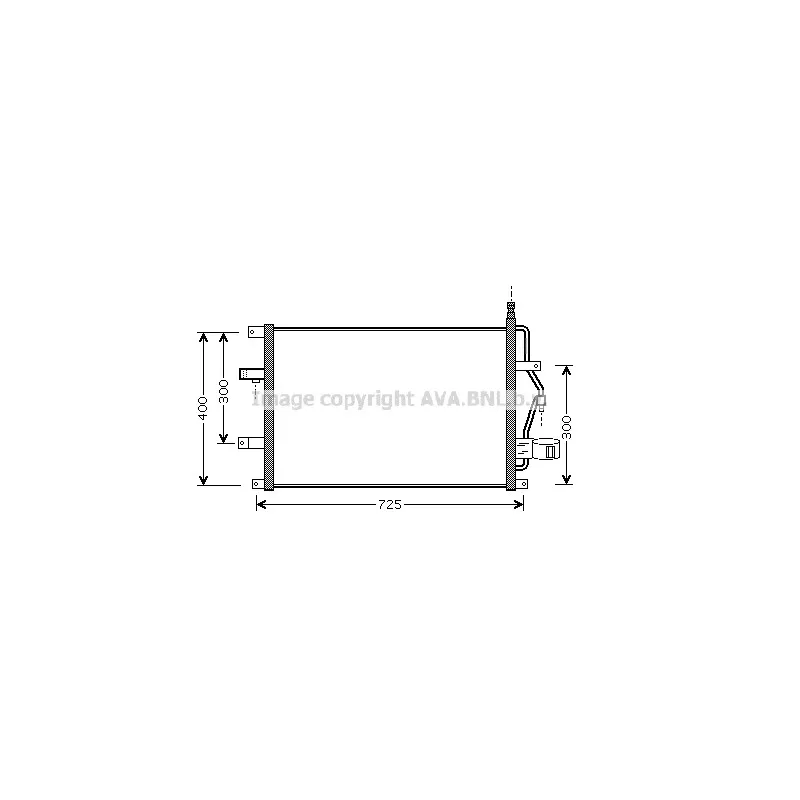 Condenseur, climatisation AVA QUALITY COOLING VO5107D