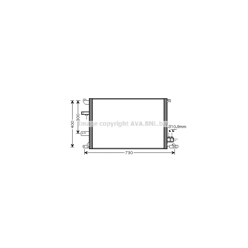 Condenseur, climatisation AVA QUALITY COOLING VO5138D