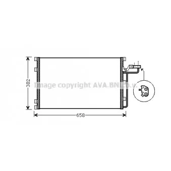Condenseur, climatisation AVA QUALITY COOLING VO5139
