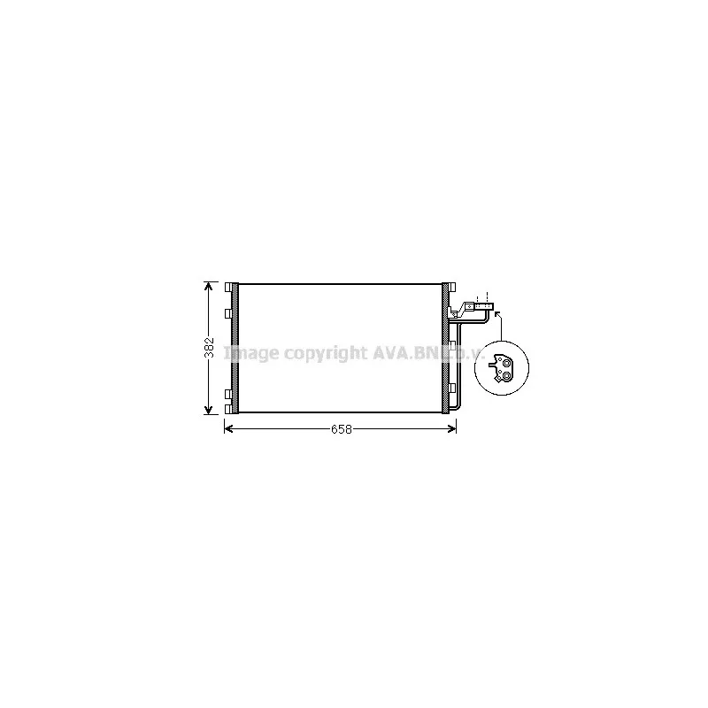 Condenseur, climatisation AVA QUALITY COOLING VO5139
