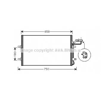 Condenseur, climatisation AVA QUALITY COOLING VO5140