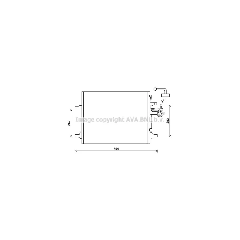 Condenseur, climatisation AVA QUALITY COOLING VO5166D