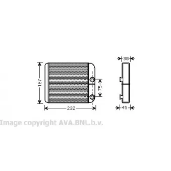 Système de chauffage AVA QUALITY COOLING VO6129