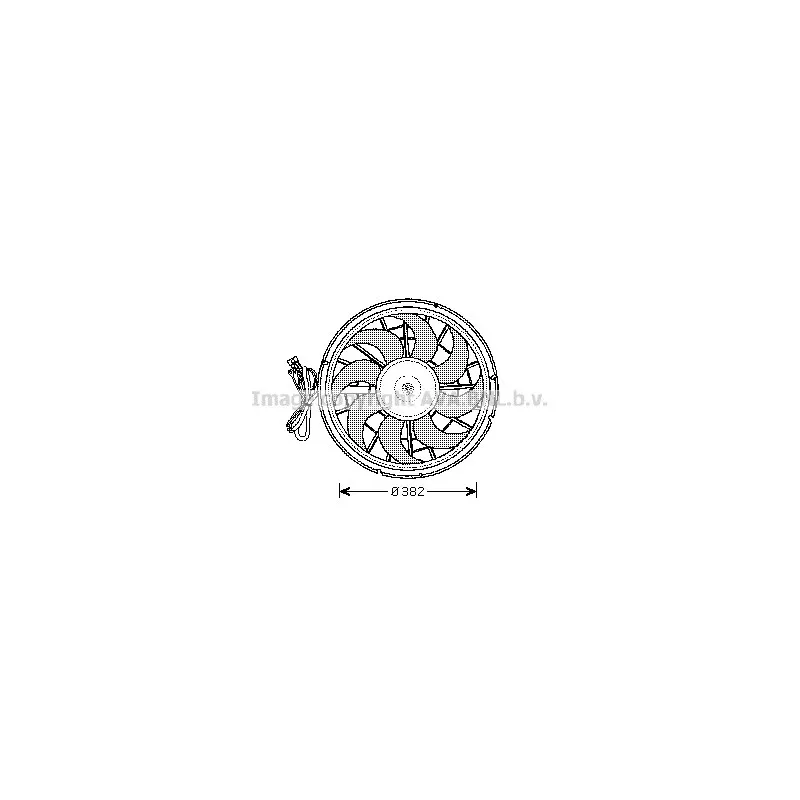 Ventilateur, refroidissement du moteur AVA QUALITY COOLING VO7507