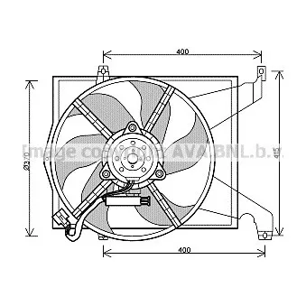 Ventilateur, refroidissement du moteur AVA QUALITY COOLING