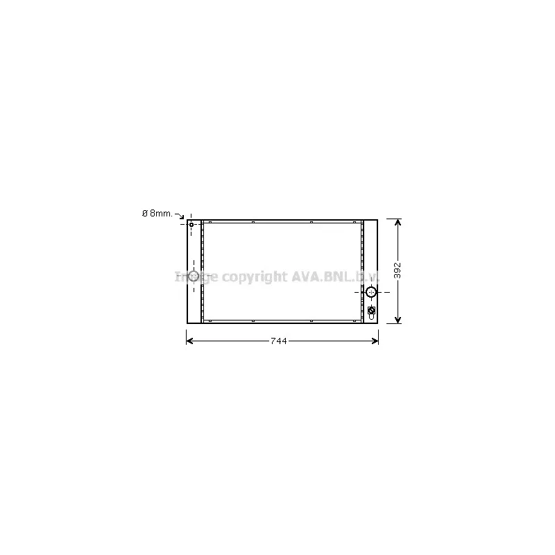 Radiateur, refroidissement du moteur AVA QUALITY COOLING VOA2141