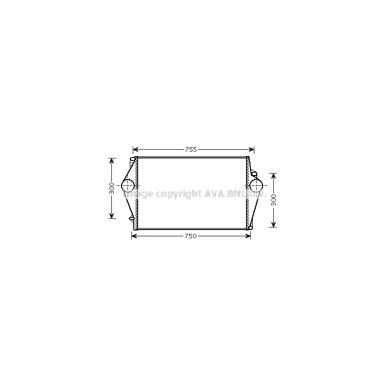 Intercooler, échangeur AVA QUALITY COOLING VOA4136