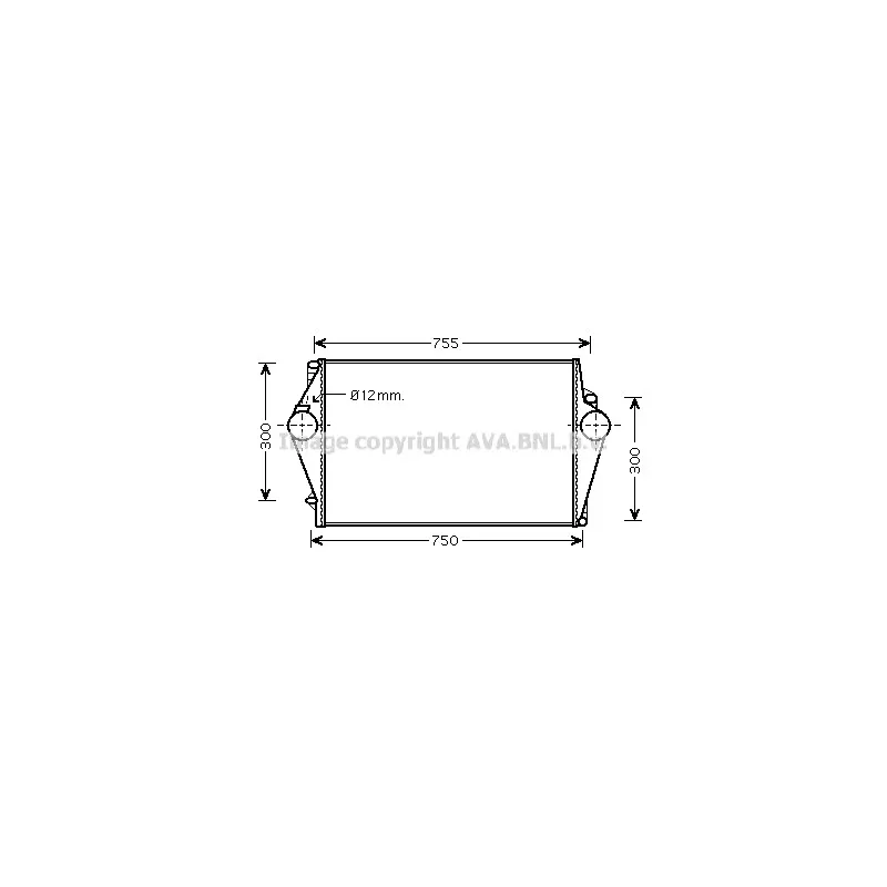 Intercooler, échangeur AVA QUALITY COOLING VOA4137