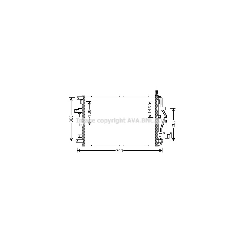 Condenseur, climatisation AVA QUALITY COOLING VOA5158D