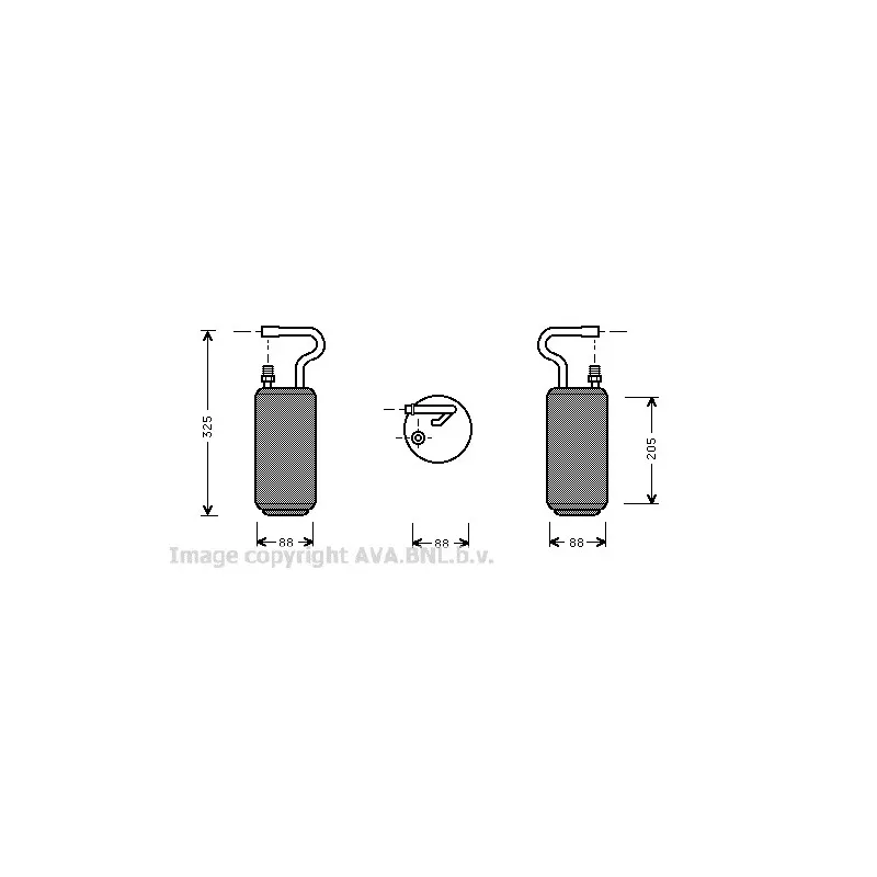 Filtre déshydratant, climatisation AVA QUALITY COOLING VOD097