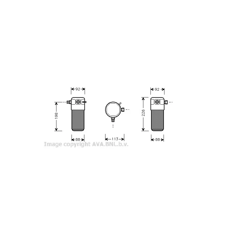 Filtre déshydratant, climatisation AVA QUALITY COOLING VOD105