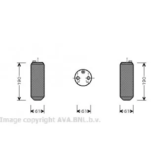 Filtre déshydratant, climatisation AVA QUALITY COOLING VOD108