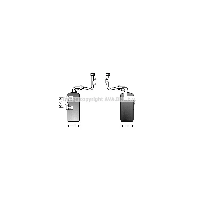 Filtre déshydratant, climatisation AVA QUALITY COOLING VOD165