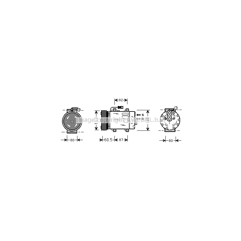 Compresseur, climatisation AVA QUALITY COOLING VOK101