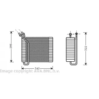 Evaporateur climatisation AVA QUALITY COOLING VOV025