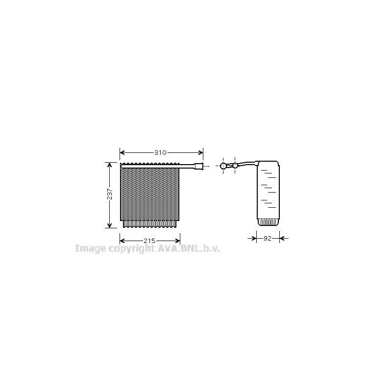 Evaporateur climatisation AVA QUALITY COOLING VOV125