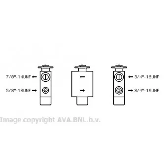 Détendeur, climatisation AVA QUALITY COOLING VW1101