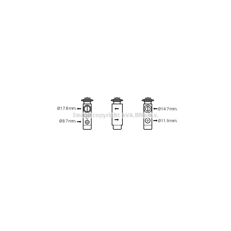 Détendeur, climatisation AVA QUALITY COOLING VW1113